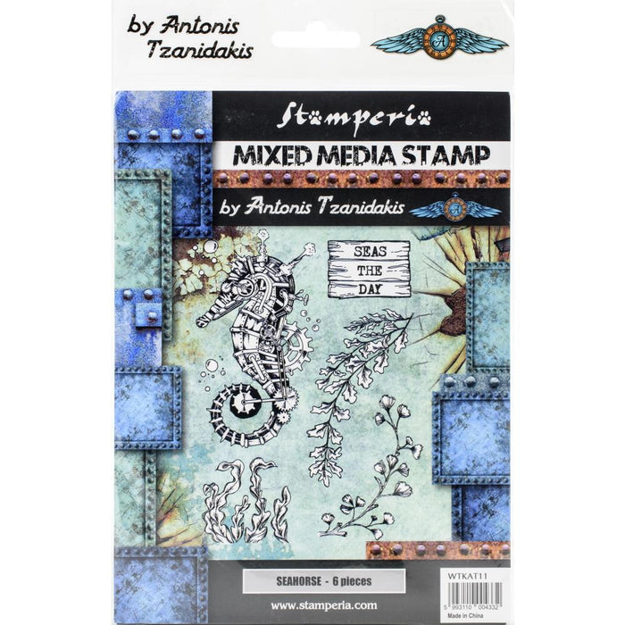 Stamperia Mixed Media Stamp Set - Seahorse