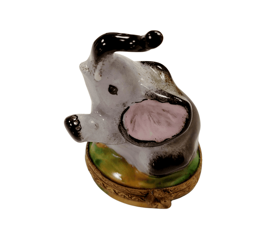Elegant Limoges Elephant Figurine Porcelain Limoges wild animals limoges boxes French Trinket Box