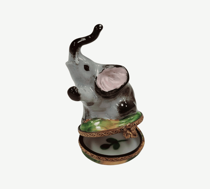 Elegant Limoges Elephant Figurine Porcelain Limoges wild animals limoges boxes French Trinket Box