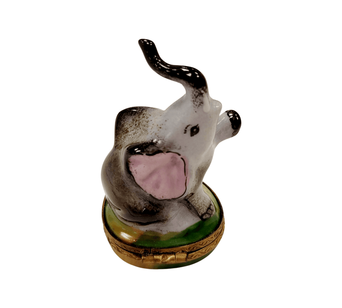 Elegant Limoges Elephant Figurine Porcelain Limoges wild animals limoges boxes French Trinket Box