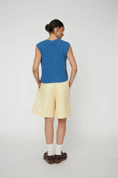 Back view of Stella Nova Anchor Vest Blue Sea by stella nova, shop stella nova at Dotique in relaxed styling