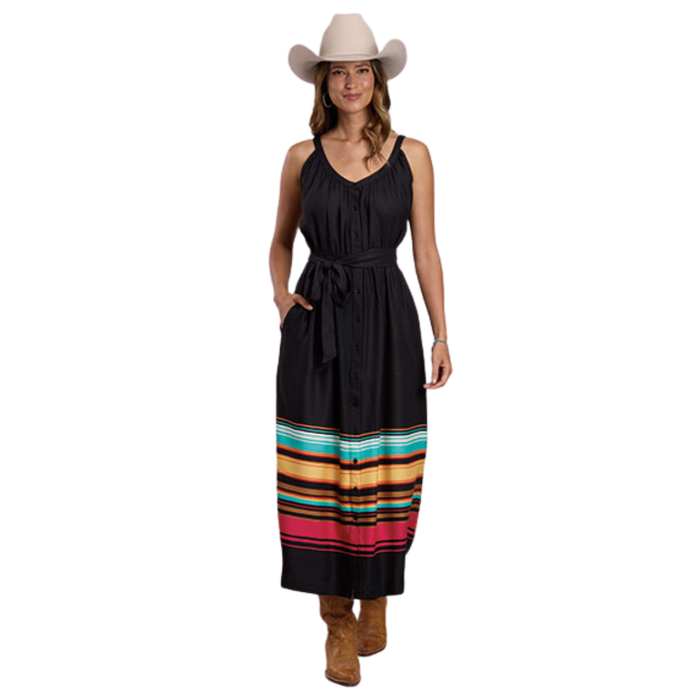 Stetson Women's Striped Border Dress in Black