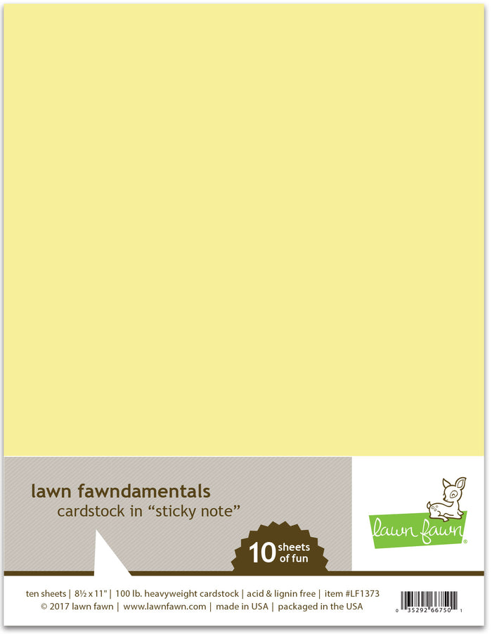 sticky note cardstock