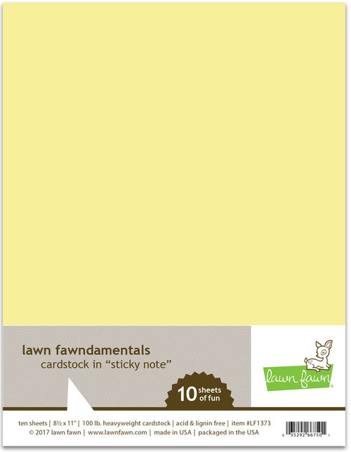 sticky note cardstock