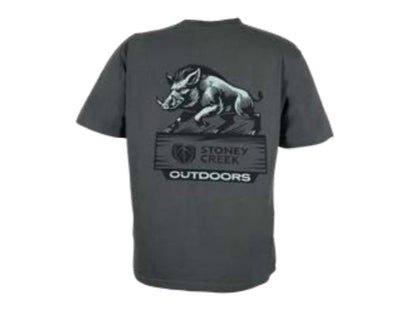 Stoney Creek T-Shirt Pig Tee Grey