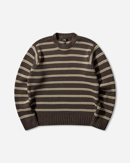 Stüssy Stripe Crew Forest Knitwears Sweaters 117272SJ 0410