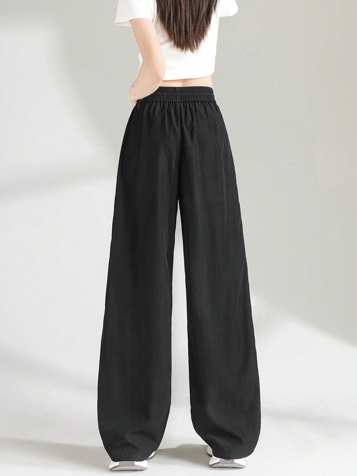 STRIPED STRAIGHT LEG LOOSE CARGO PANTS