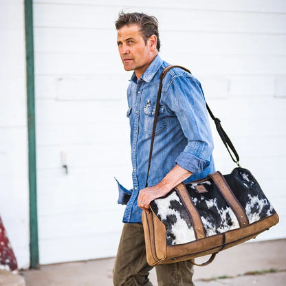 STS Ranchwear Cowhide Saltillo Duffle Bag