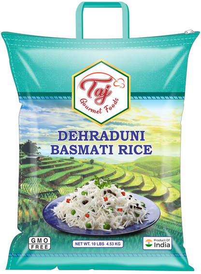TAJ Deluxe Dehraduni Basmati Rice, Extra Long Basmati,