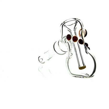 Taylor Twompsacks Hammer Amber Yellow glass waterpipe full view - Smoke Spot Glass