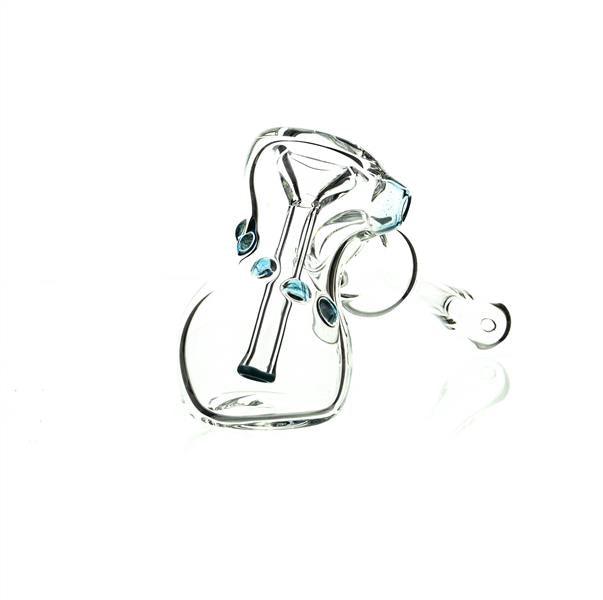 Side view of Taylor Twompsacks Hammer Baby Blue glass waterpipe - Smoke Spot
