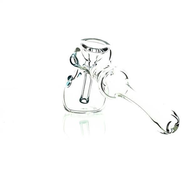 Close-up of Taylor Twompsacks Hammer Baby Blue glass craftsmanship - Smoke Spot