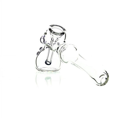 Side view of Taylor Twompsacks Hammer Purple Blue waterpipe