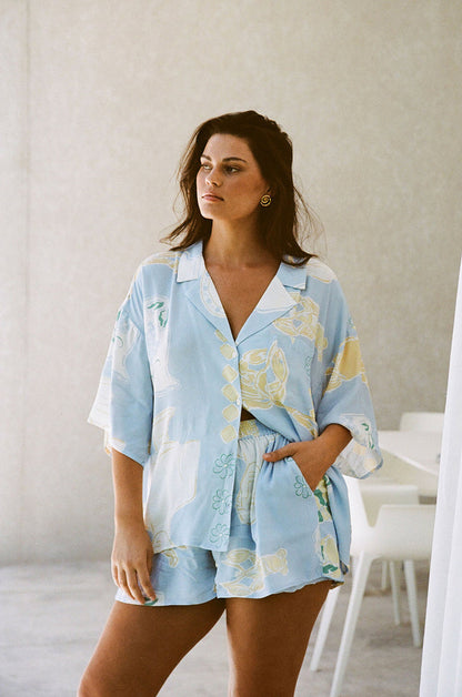 Thessy Top - Ciao Blue Print