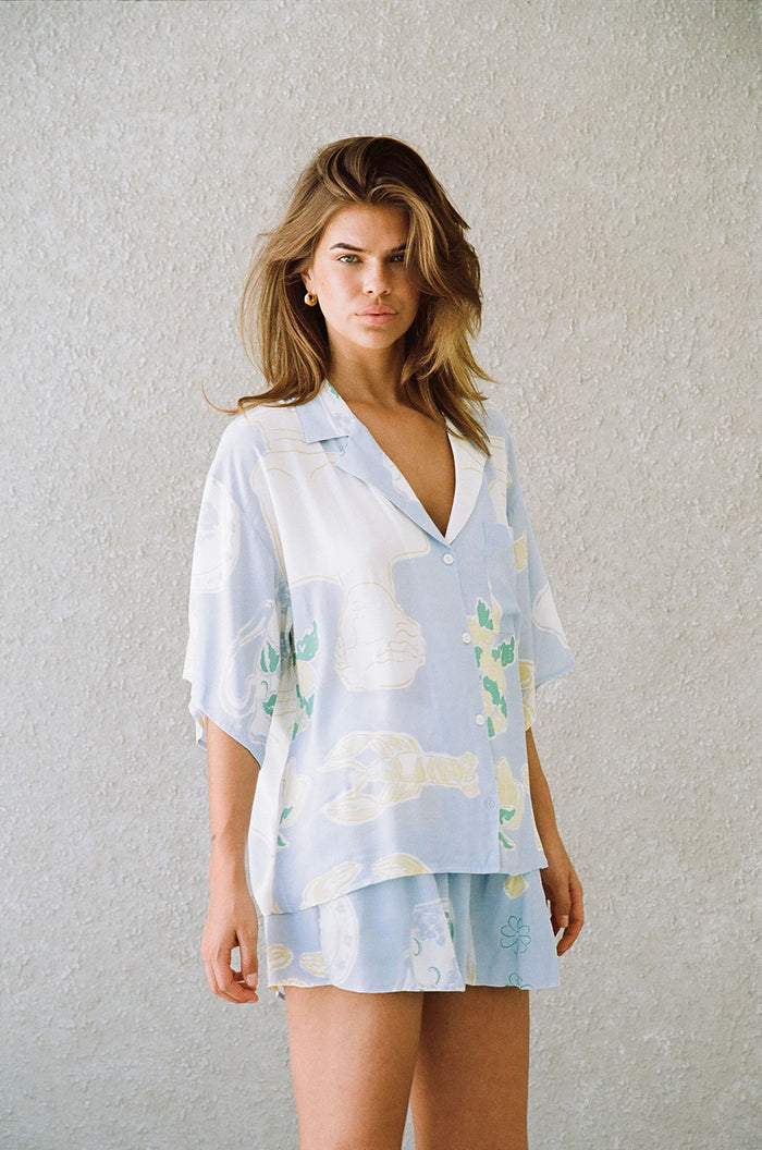 Thessy Top - Ciao Blue Print