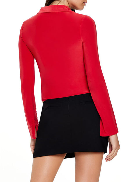 Tie-Front Crop Top