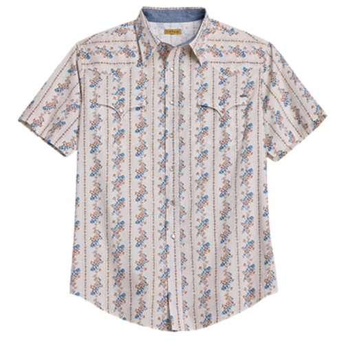 Tin Haul Men's S/S Vertical Striped Snap Shirt