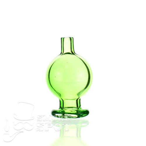 Tisdale carb cap transparent green premium glass accessory for dabbing - Smoke Spot Smoke Shop