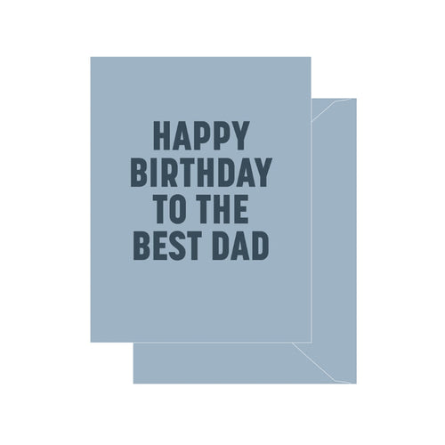 To the Best Dad Letterpress Card