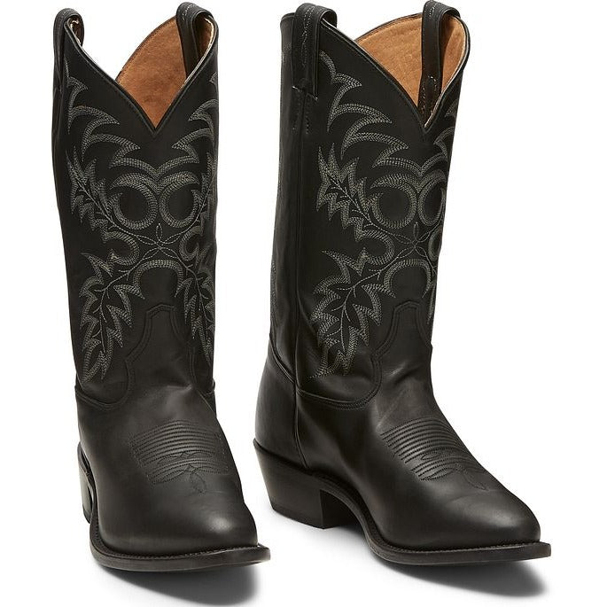 Tony Lama Segar Black Cowhide Western Boot