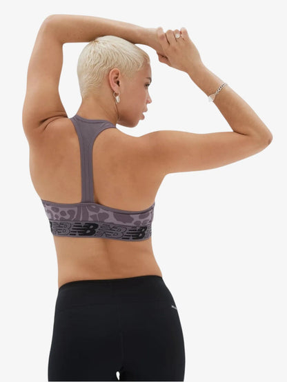 Top Deportivo New Balance Mujer Pace Bra Printed Lila Training