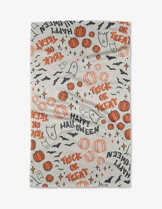 Trick-Or-Treat Kitchen Tea Towel