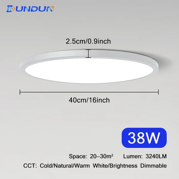 16Inch (38W) 1 / Warm White No Remote