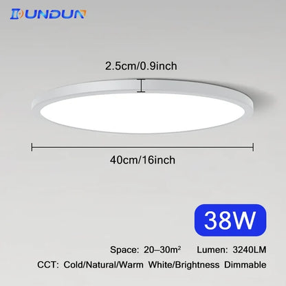 16Inch (38W) 1 / Warm White No Remote