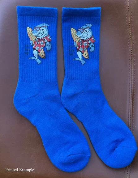 Unisex Crew Socks - Add Your Text, Design or Logo