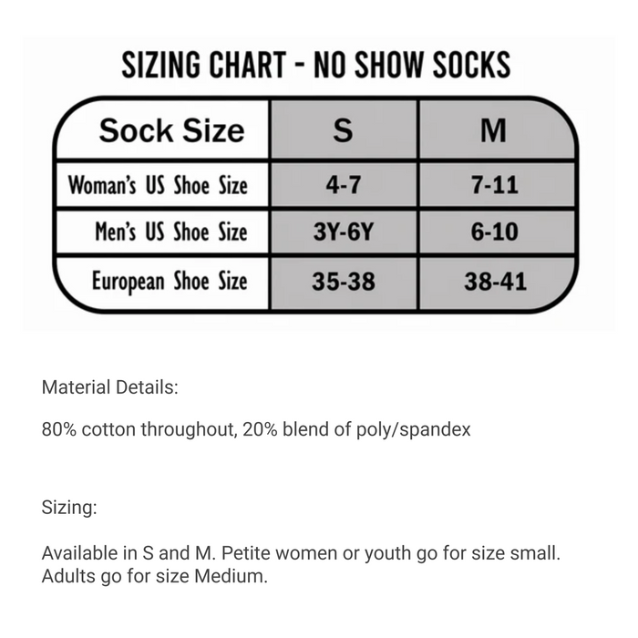 Unisex No Show Socks - Add Your Text, Design or Logo