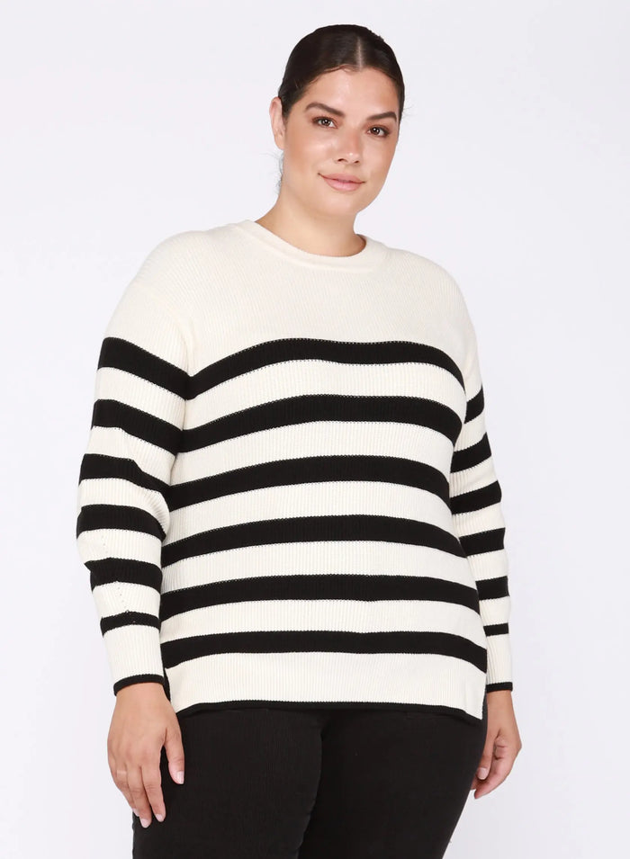 Valet Stripe Crew Neck Acorn Home + Apparel