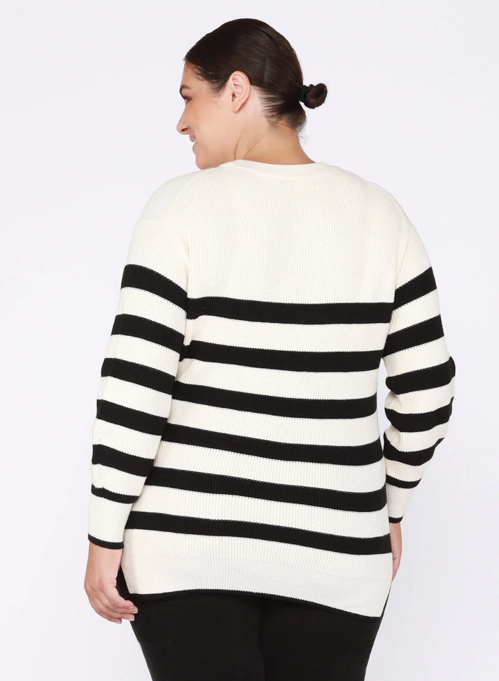Valet Stripe Crew Neck Acorn Home + Apparel