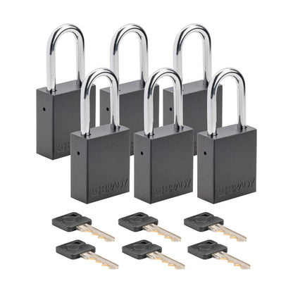 Aluminum Padlocks - Mann Supply BradyAluminum Padlocks
