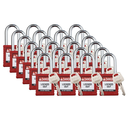 Red / Steel / Pack of 24 Each