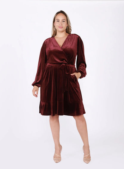 Velvetine Wrap Dress Acorn Home + Apparel