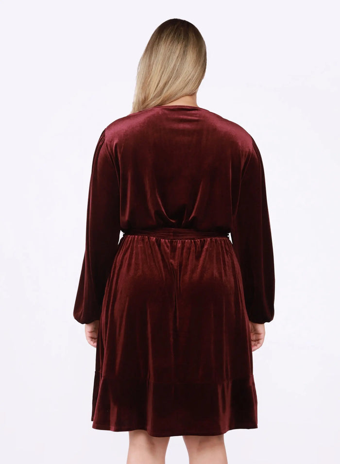 Velvetine Wrap Dress Acorn Home + Apparel