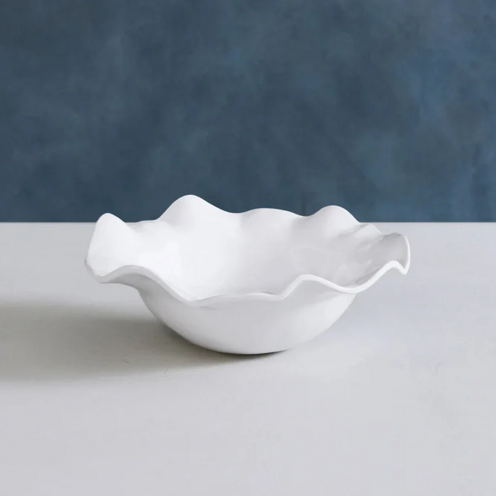 Vida Havana Medium Bowl in White Tabletop in  at Wrapsody
