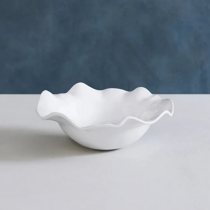 Vida Havana Medium Bowl in White Tabletop in  at Wrapsody