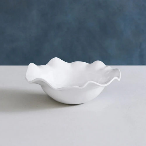 Vida Havana Medium Bowl in White Tabletop in  at Wrapsody