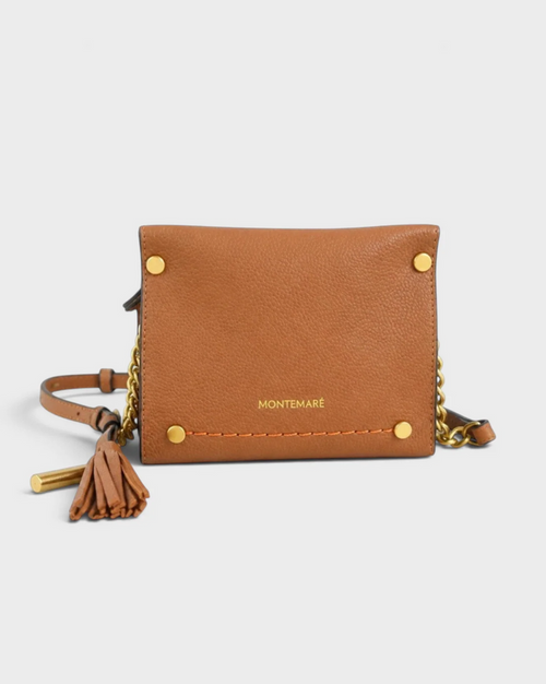 Vienna Mini Crossbody Cognac Handbags in at Wrapsody