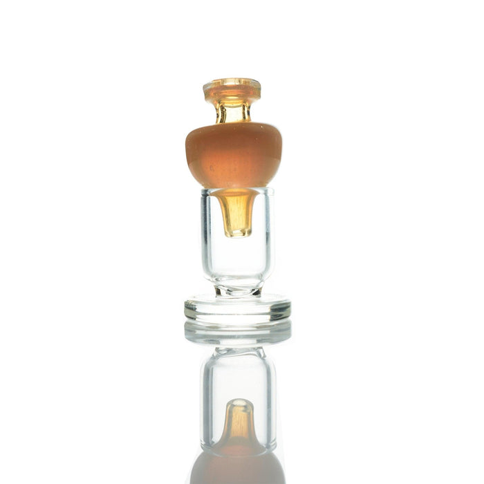Vijil Glass Extra Light Milky Yellow Carb Cap made of durable borosilicate glass