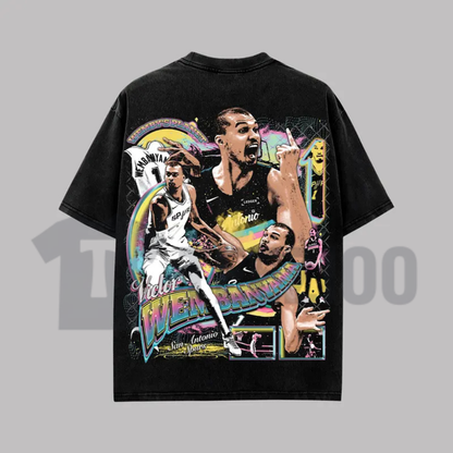 Vintage Victor Wembanyama T-Shirt – Retro VW1 San Antonio Basketball Graphic Tee