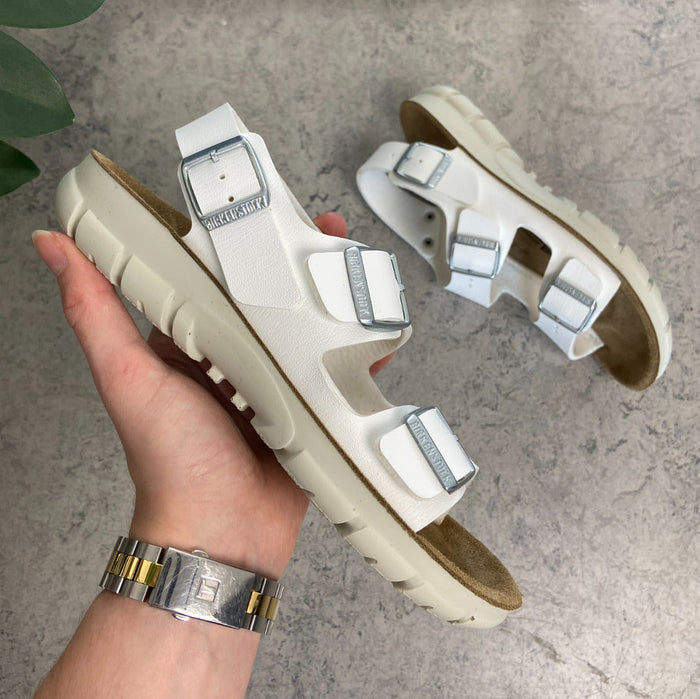 Vit Birkenstock Kano-sandal med halksäkra sulor