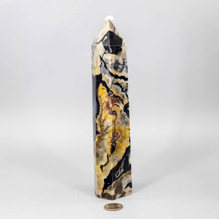 Volcano Agate Tower XL UV Reactive Crystal Tower