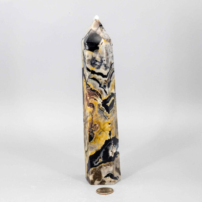 Volcano Agate Tower XL UV Reactive Crystal Tower