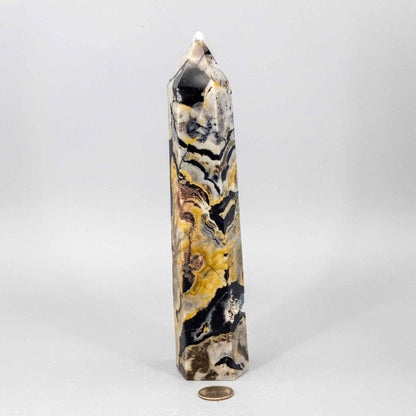 Volcano Agate Tower XL UV Reactive Crystal Tower