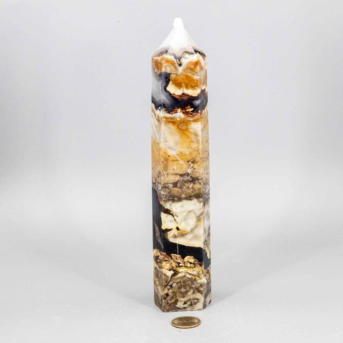 Volcano Agate / 854g - 9.50"H x 2.00"W