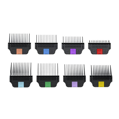 Wahl Stainless Steel Wide Attachment Combs 8 Piece Set