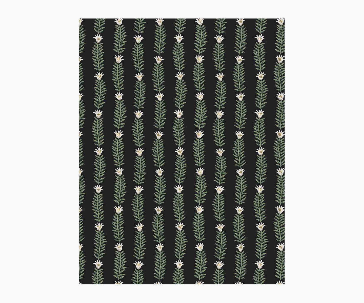 Eden Wallpaper Sample - Black