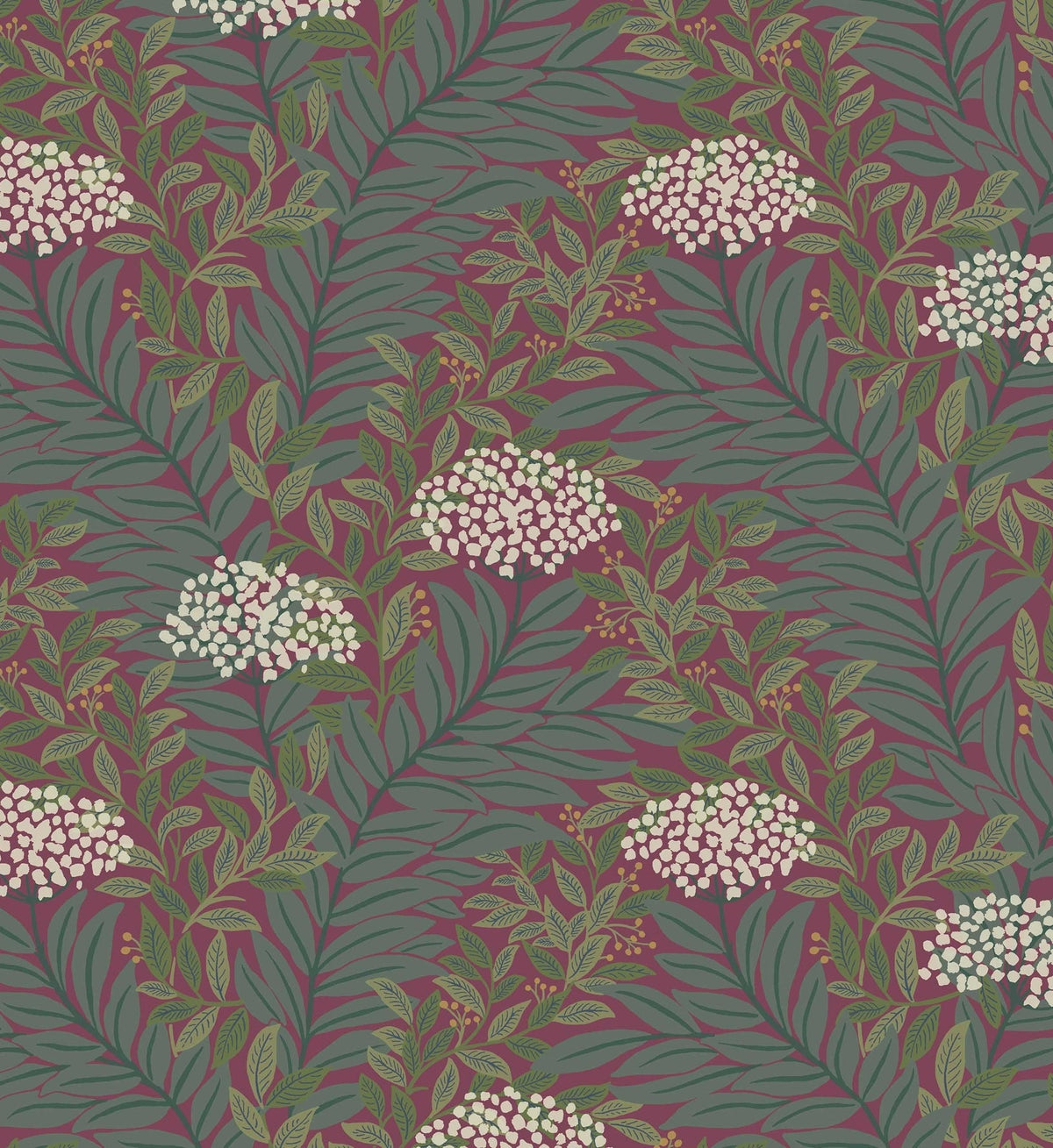 Highgrove Wallpaper - Burgundy
